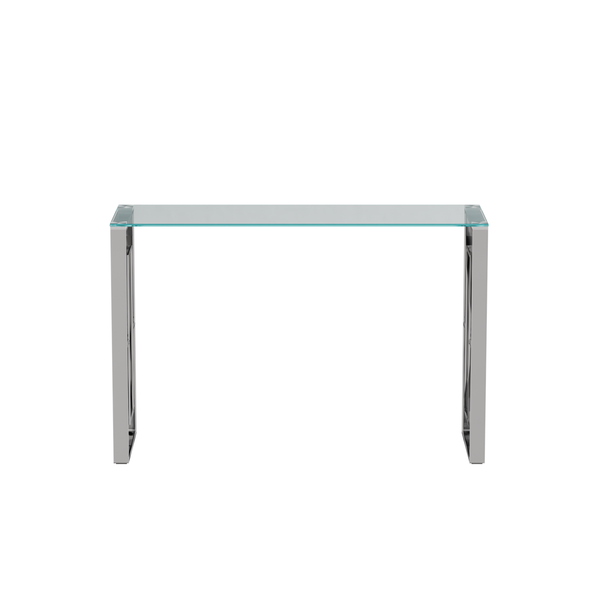 Console Table Stainless Steel Glass,Meal side table silvery Clearbs-02 s W1727P195277-djyc