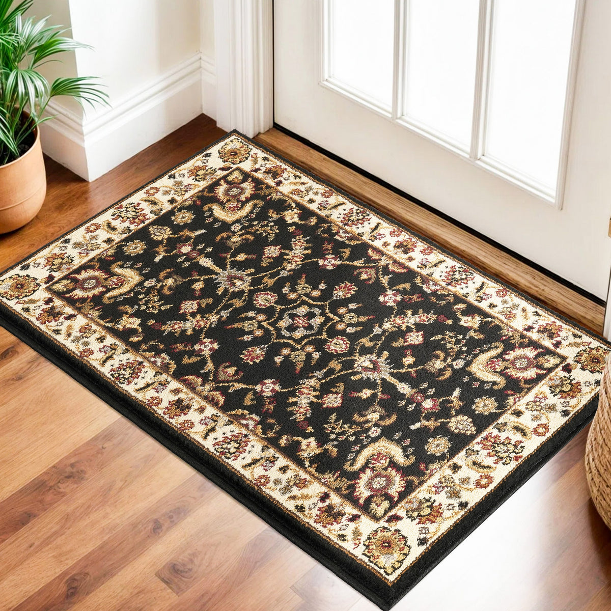 Classic GC_VIN5007 Black 2 ft. x 3 ft. Area Rug-B186P452258