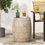 Outdoor LightWeight Concrete Side Table, 73443-djyc