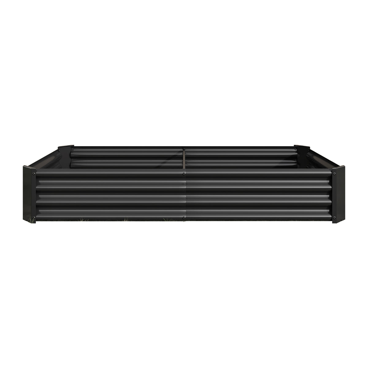 Raised Garden Bed Outdoor, 6×3×1ft , Metal RaisedRectangle Planter Beds for Plants, Vegetables, and Flowers - Black W84091002-djyc