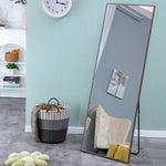 Clean and Elegant Solid Wood Frame Full-Length Mirror – Floor Standing or Wall Mounted, Ideal for Bedroom, Porch, or Store, 65" x 23" W1151P169853-djyc