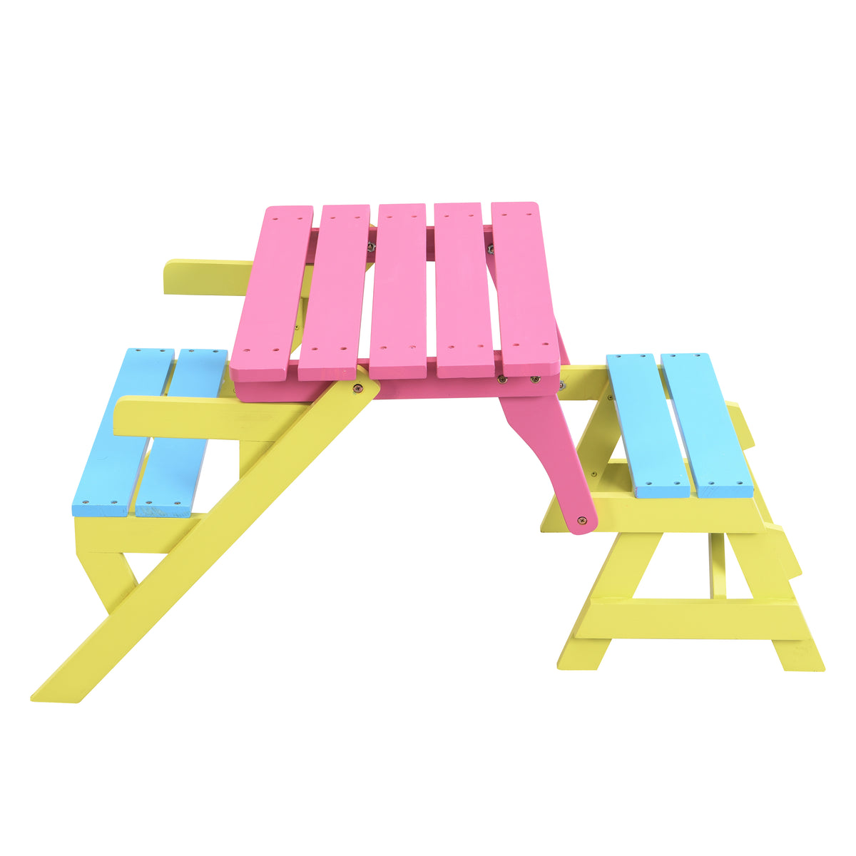 KID'S MULTI-FUNCTIONAL ARM CHAIR,TABLE+ 2 BENCHES (All-in-one) W495P170202-djyc