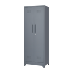 Metal Storage Cabinets, Cleaning Tool Cabinet with Locking Door, Tall Broom Tool Organizer and Storage, Large Storage Cabinet for Kitchen, Pantry, Office, Shop W328P193783-djyc