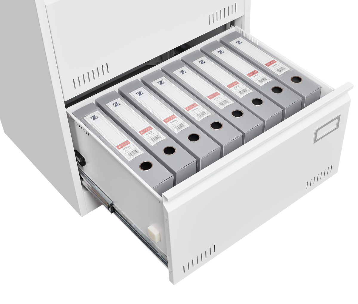 Filing Cabinet Lateral File Cabinet 3 Drawer, White Filing Cabinets with Lock, Locking Metal File Cabinets Three Drawer Office Cabinet for Legal/Letter/A4/F4 Home Offic W1247118745-djyc