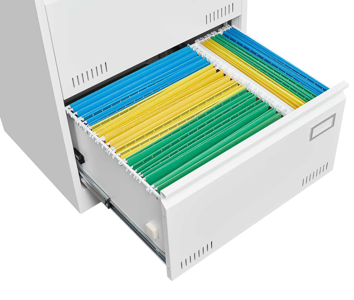 Filing Cabinet Lateral File Cabinet 3 Drawer, White Filing Cabinets with Lock, Locking Metal File Cabinets Three Drawer Office Cabinet for Legal/Letter/A4/F4 Home Offic W1247118745-djyc