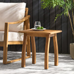 Coastal-Inspired Outdoor Accent Table: Stylish Slatted Design for Patio & Poolside 57501.00ACA-djyc