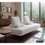 Armless Movable Cotton-Linen Fabric Sofa with Backrest, Window Seat Couch aj-0209-53