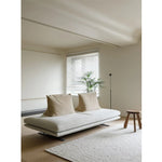 Armless Movable Cotton-Linen Fabric Sofa with Backrest, Window Seat Couch aj-0209-53