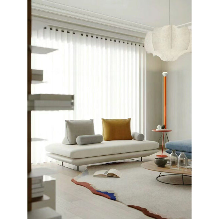 Armless Movable Cotton-Linen Fabric Sofa with Backrest, Window Seat Couch aj-0209-53