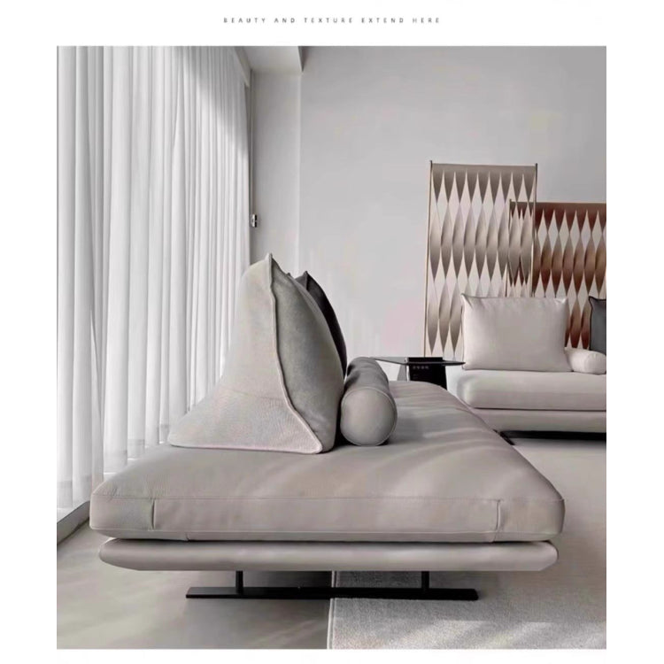 Armless Movable Cotton-Linen Fabric Sofa with Backrest, Window Seat Couch aj-0209-53