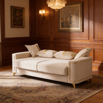 Lisa 3Pc Sofa, Loveseat and Accent Chair Set in Ivory-B009S02228 - 场景图
