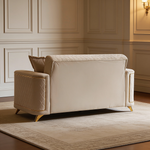 Lisa 3Pc Sofa, Loveseat and Accent Chair Set in Ivory-B009S02228 - 场景图