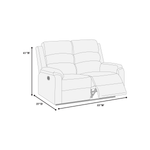 Modern 2pc Living Room Set 1x Sofa 1x Loveseat Padded Armrest And Backrest Vertical Tufting Sincere Bone Finish Primary Living Room Furniture-B011S02379 - 商品介绍图