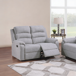 Modern 2pc Living Room Set 1x Sofa 1x Loveseat Padded Armrest And Backrest Vertical Tufting Sincere Bone Finish Primary Living Room Furniture-B011S02379 - 正方形修复