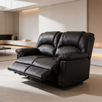 Modern Contemporary Style 3pc Living Room Set 1x Sofa 1x Loveseat 1x Chair Black Finish Pillow Arms Cushion Backrest Primary Living Room Furniture-B011S02382 - 场景图