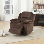 Modern Style 2pc Living Room Set Horizontal And Vertical TuftingCushion Back Pillow Arms Suede Padded Chocolate Finish Primary Living Room Furniture-B011S02396 - 正方形修复