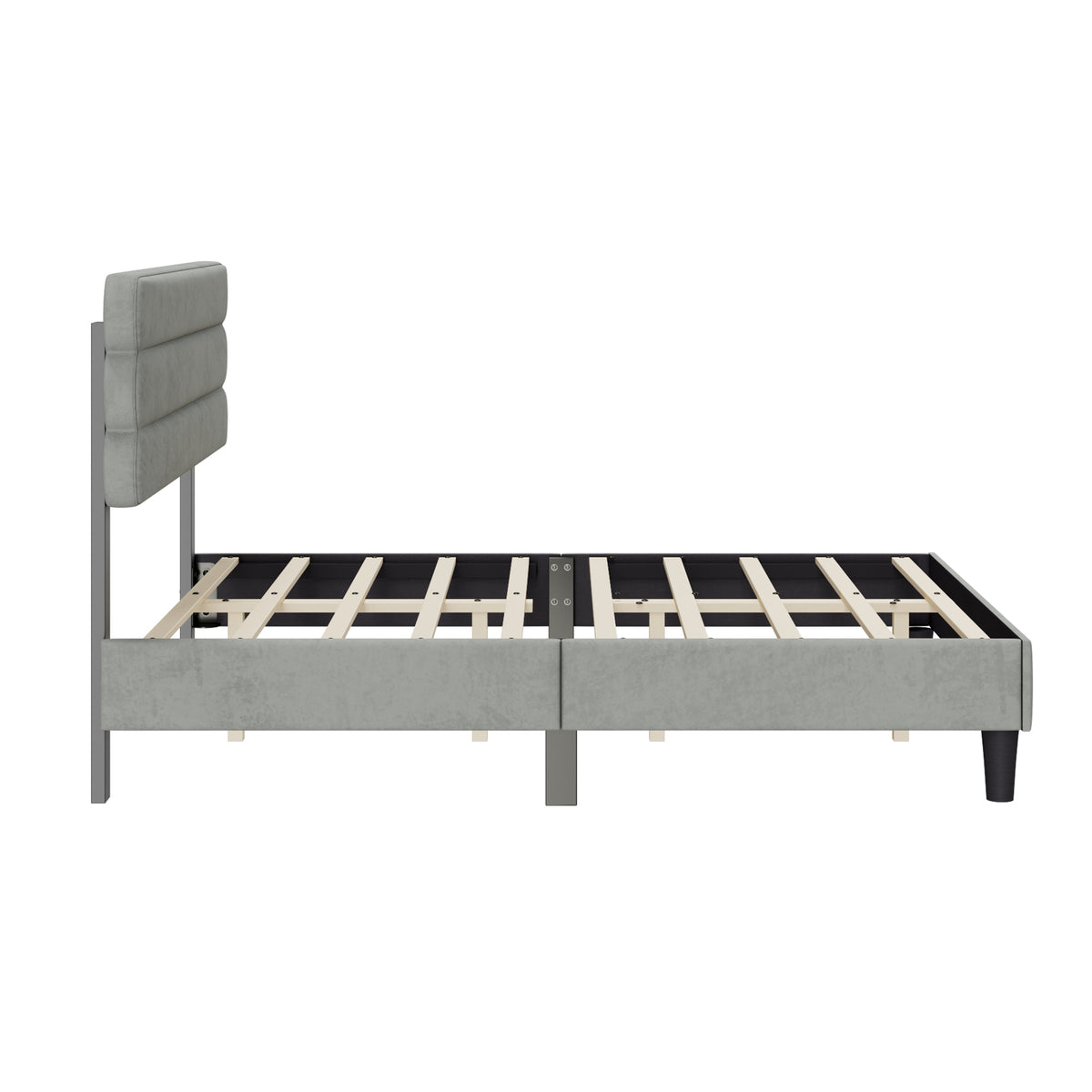 Full Bed Frame with Headboard,Sturdy Platform Bed with Wooden Slats Support,No Box Spring,Mattress Foundation,Easy Assembly W1793140480-djyc