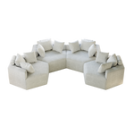 54''L Chenille Sponge single sofa,No Assembly Required,Fluffy Modern Sleeper Chair for Living room, Bedroom, Lounge and Projection Room W834P221045-djyc