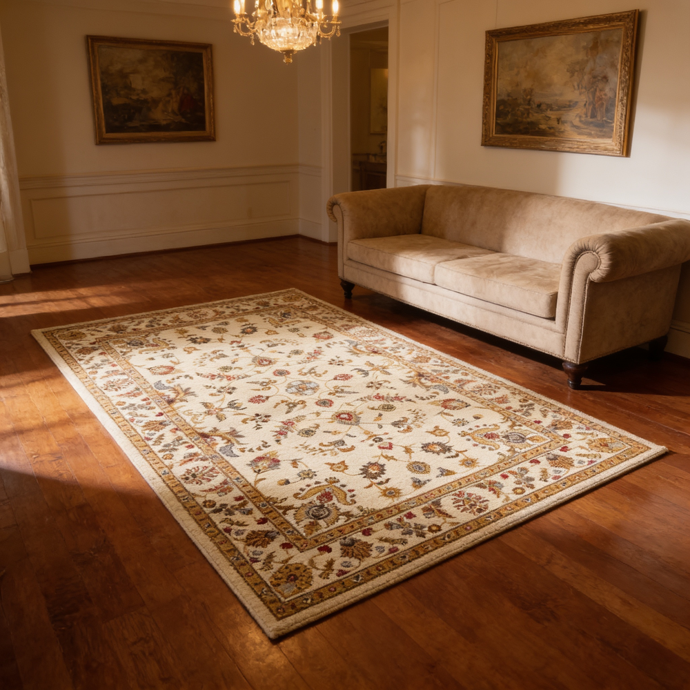 Classic GC_VIN5005 Cream 7 ft. 10 in. x 10 ft. 3 in. Area Rug-B186P452251 - 场景图