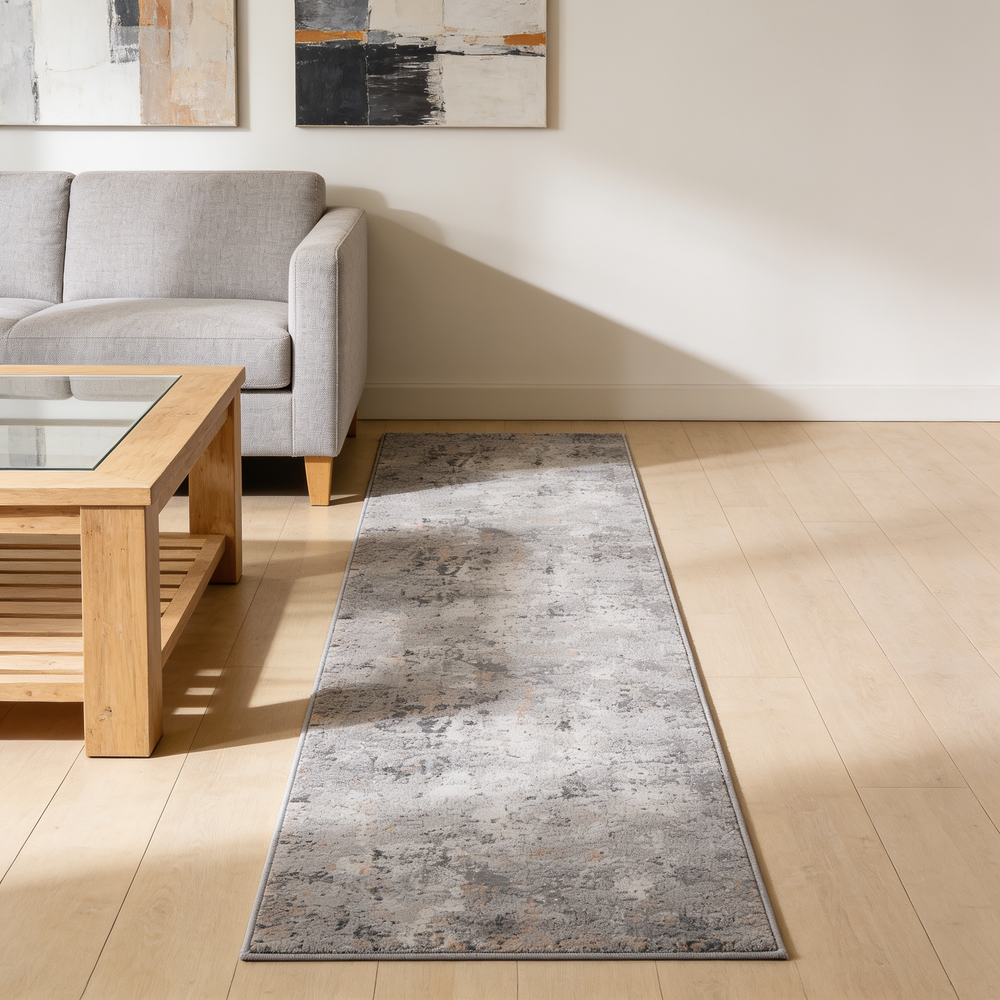 MARFI Collection 2X8 Grey / Multi / Abstract Runner Rug-B189P183510 - 场景图