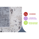 PAYAS Collection 6X9 Cream / Brown / Abstract Area Rug-B189P183548 - 商品介绍图