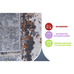 PAYAS Collection 2X8 Ivory / Blue / Abstract Runner Rug-B189P183556 - 商品介绍图