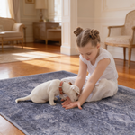 MAVAL Anthracite Washable Rug 3x5 Area Rug (Anthracite, 3' x 5')-B189P189040 - 场景图