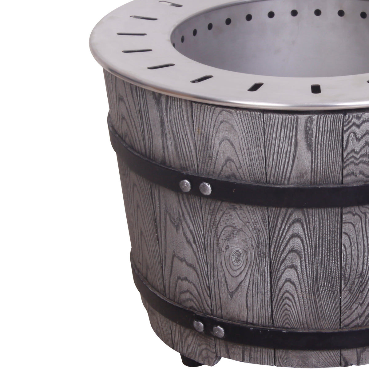 Smokeless Firepit With Wood Pellet/Twig/Wood As The Fuel, Wood Look W2029120108-djyc