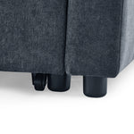 Loveseats Sofa Bed with Pull-out Bed,Adjsutable Back,Blue+ Grey W487109971-djyc