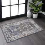PAYAS Collection 2X3 Blue / Traditional Doormat Rug-B189P183437