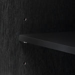 K&K 51.2"W 3D Wave Stripes Ash Veneer (Not Cheap Paper) Kitchen Island with Drop Leaf, Farmhouse Kitchen Island on Wheels with Internal Storage Rack, Rolling Kitchen Cart(Black) N707P207915B-djyc