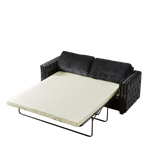 Convertible Sleeper Sofa with Memory Foam Mattress, 3-Seater Full Size Bed Couch for Living Rooms, Designed with Chenille Fabric W834S00283-djyc