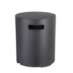 Faux Dark Concrete Texture Fire Pit Cover Outdoor Gas Tank W2029P164037-djyc