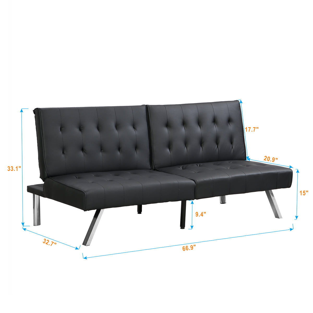 sofa bed black pvc W21481811-djyc