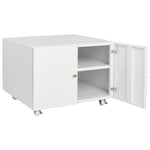 Office furniture Copier Cabinet white 2 door steel copier stand mobile pedestal file Printer Stand W124757932-djyc
