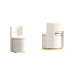 360° Round Swivel Chair with Storage under Seat, Comfy Chair for Living Room Bedroom Reading Room (Beige) W1669P224468-djyc