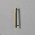 Retro Mountain Wood 47"D Kitchen Island with Drop Leaf, Accent Cabinet with Internal Storage Rack, Farmhouse Rolling Kitchen Cart on Wheels for Living Room, Kitchen, Dining Room (Navy Blue) WF315658AAG-djyc