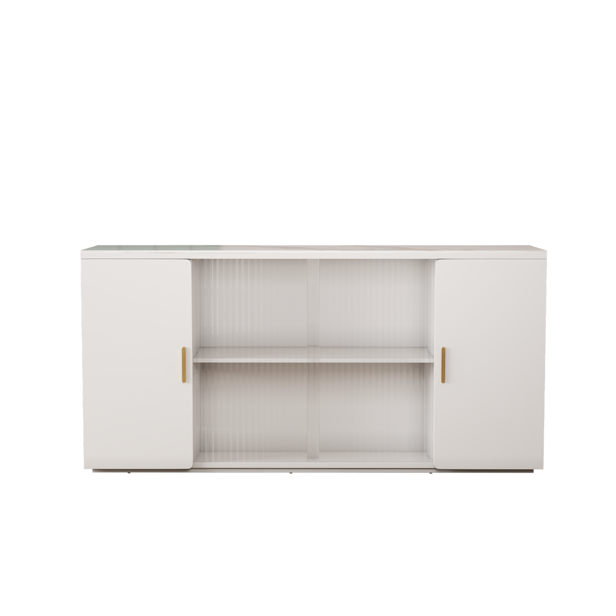 Elegant Wooden Side Cabinets with Glass Doors for Dust-Free Storage & Display: Modern Lockers Perfect for Living, Dining Rooms & Beyond W1278S00033-djyc