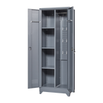 Metal Storage Cabinets, Cleaning Tool Cabinet with Locking Door, Tall Broom Tool Organizer and Storage, Large Storage Cabinet for Kitchen, Pantry, Office, Shop W328P193783-djyc