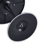 Modern Black Round Dining Table, 31.5" Diameter Solid Metal Base Coffee Table W124165046-djyc