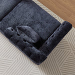 81-inch Chenille Face-to-face Chaise Lounge with Two Pillows,Nailhead trim,Button Tufted Design and Rolled Arms for Lounge, Living room and Office W834S00317-djyc