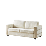 Convertible Sleeper Sofa with Memory Foam Mattress, 3-Seater Full Size Bed Couch for Living Rooms, Designed with Chenille Fabric W834S00280-djyc