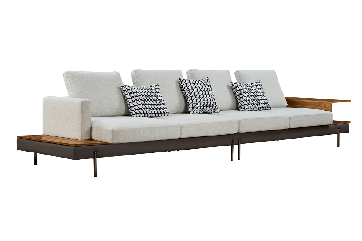 Luxury sofa/Fabric sofain Living Room Left and Right Interchangeable/four seat sofa/off-white W1793S00002-djyc