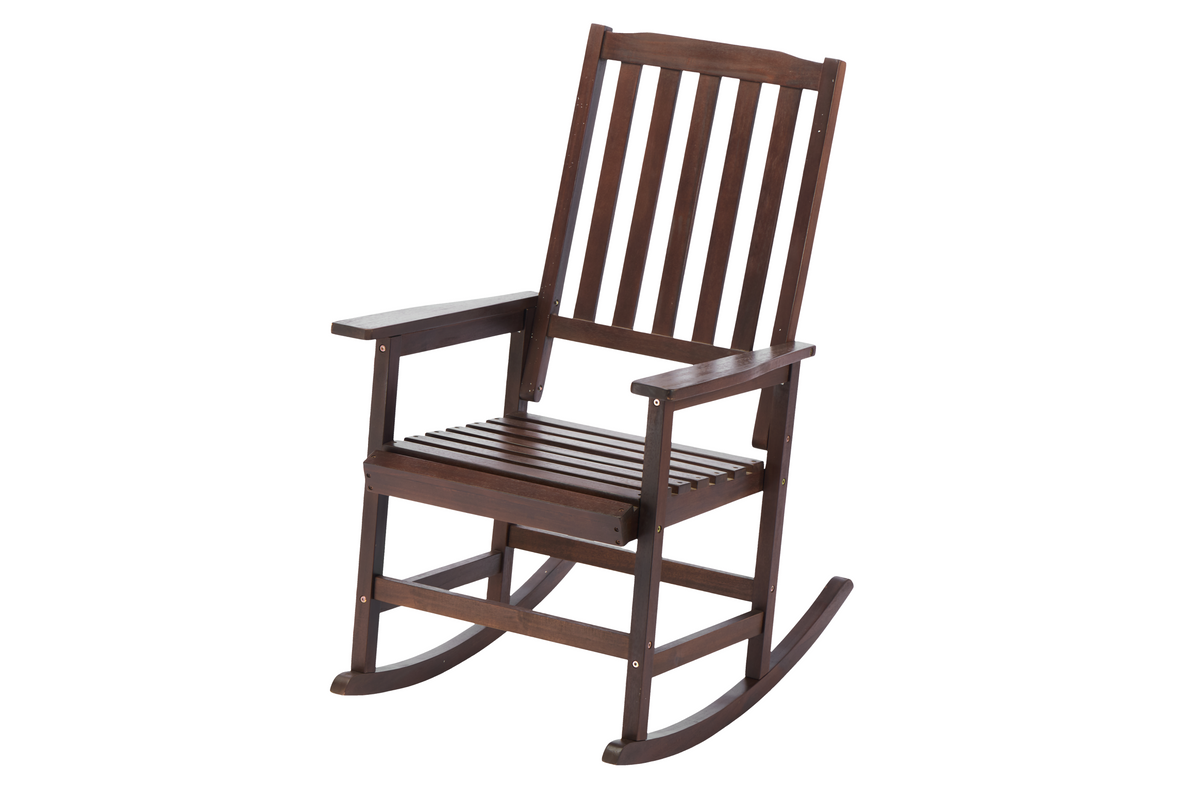 Acacia Indoor Rocking Chair, Outdoor Solid Wood Patio Furniture New Style Brown W2640P198341-djyc