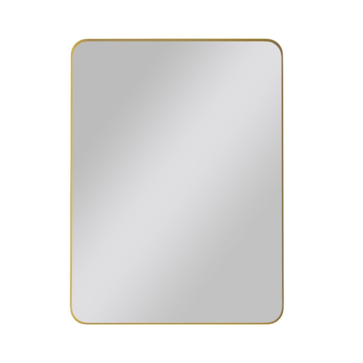 Wall Mirror 30x40 Inch Gold Rectangular Mirror Metal Framed Mirror Vanity Mirror Dressing Mirror, for Bathroom, Living Room, Bedroom Wall Decor W1435107734-djyc