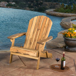 Relax in Comfort with Acacia Wood Reclining Adirondack Chair with Footrest 57345.00NTLS-djyc