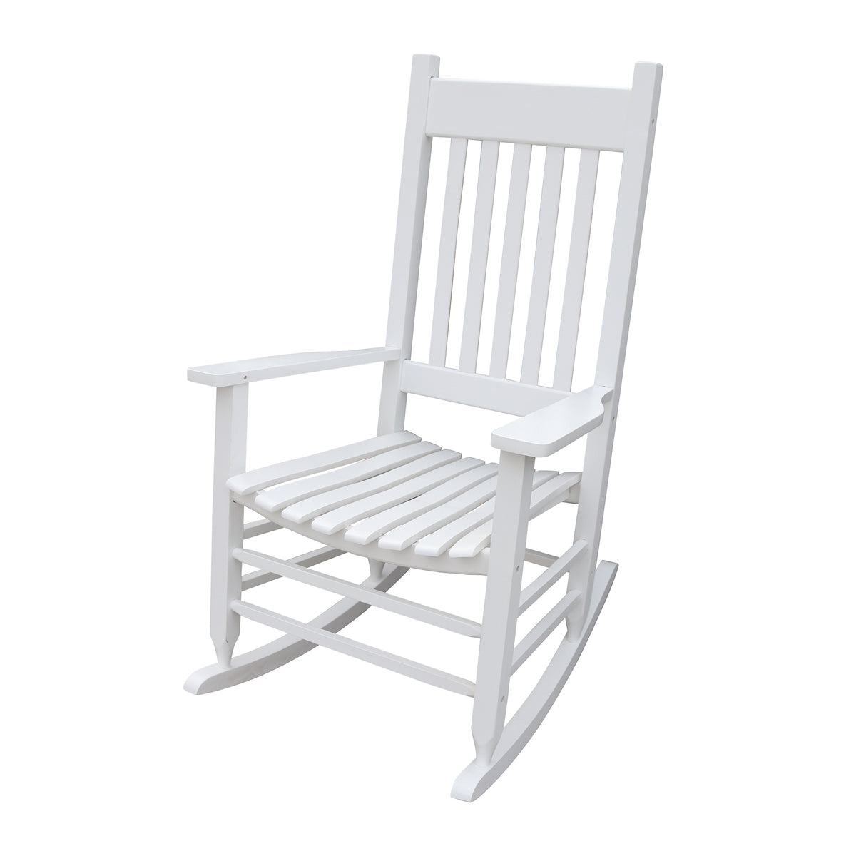 wooden porch rocker chairWHITE W49520603-djyc