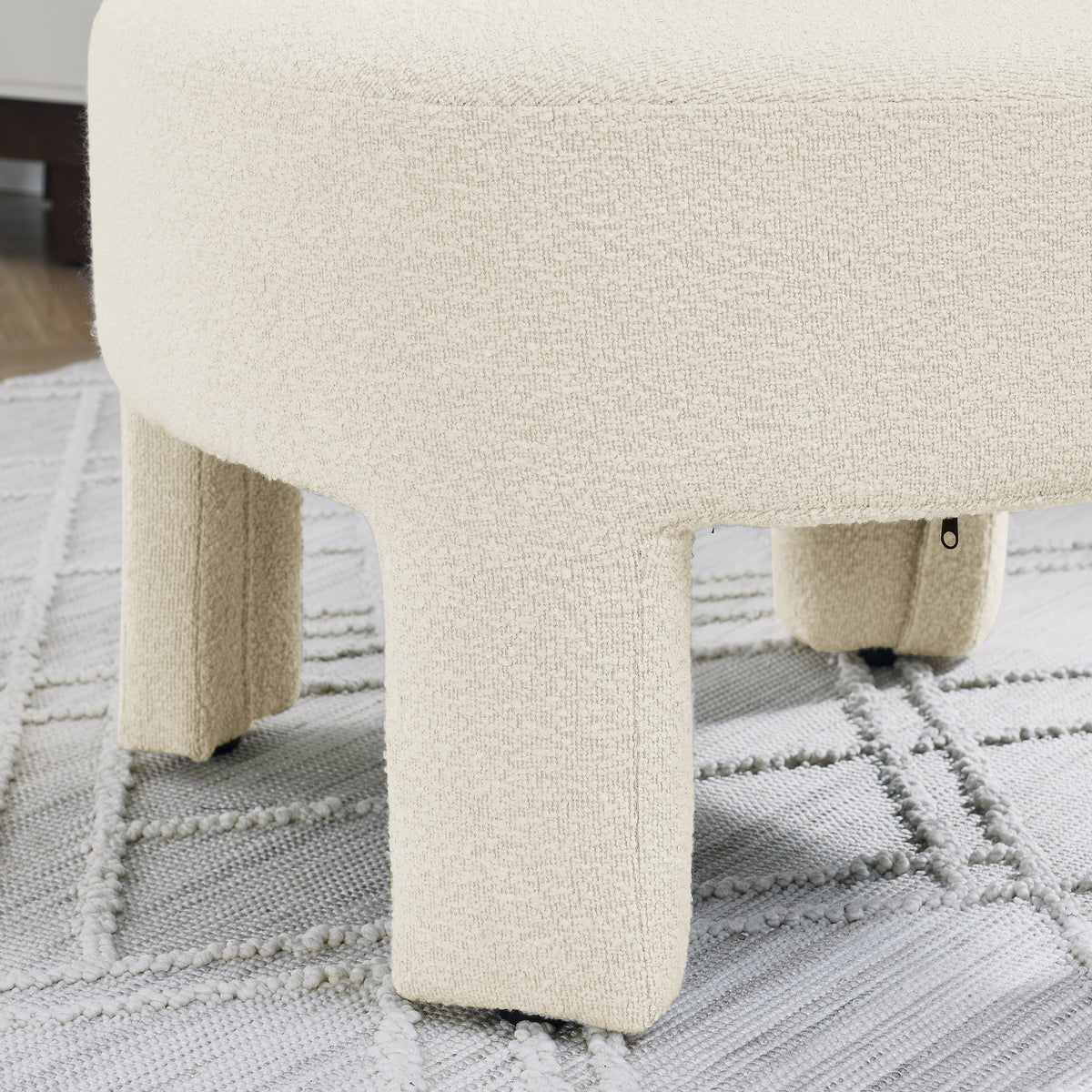 Hoop gauze lounge chair with sof cushion and backrest, need to be assembled, suitable for living room'bedroomldining room---BEIGE(24.5"28.75"28.75") W487P197821-djyc