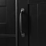 K&K 55.7'' Large Kitchen Island with 2 Drop Leaf,, Rolling Kitchen Cart on 5 Wheels with Power Outlet, Folding Storage Dining Table with Spice & Towel Rack , 3 Drawers, for Kitchen, Dining Room,Black N707P186617B-djyc