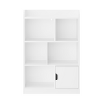 Kids Bookcase, Bookshelf with 6 Compartments, Freestanding Shelves and Cube Organizer, for Bedroom Living Room Office Closet School in White W808P171979-djyc